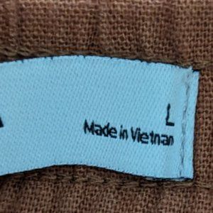 Rust colored Sonoma Linen shorts